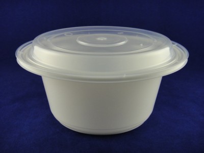 U1100P PP Round White Container